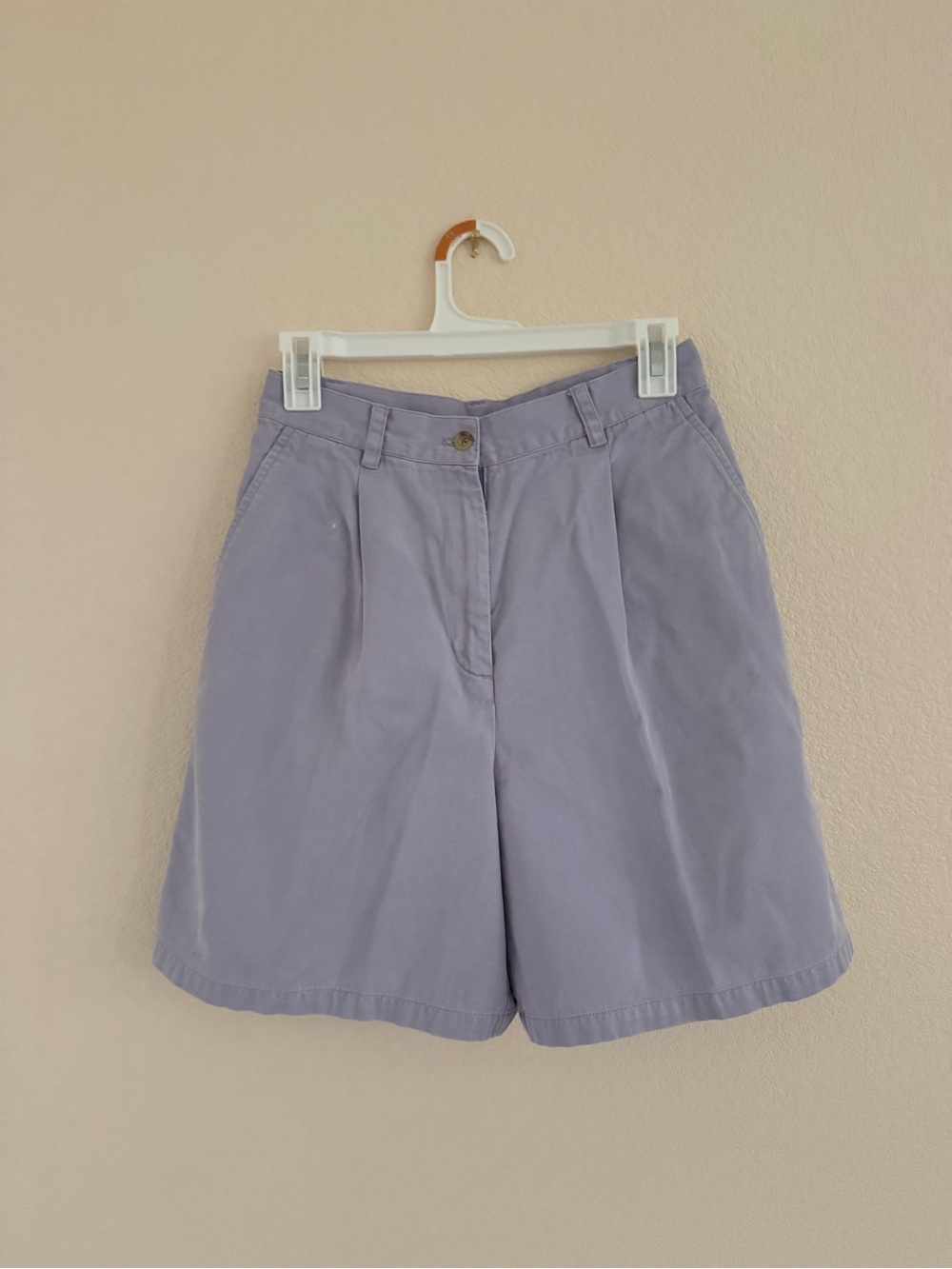 Ralph Lauren Lavender Pleated Bermuda Shorts